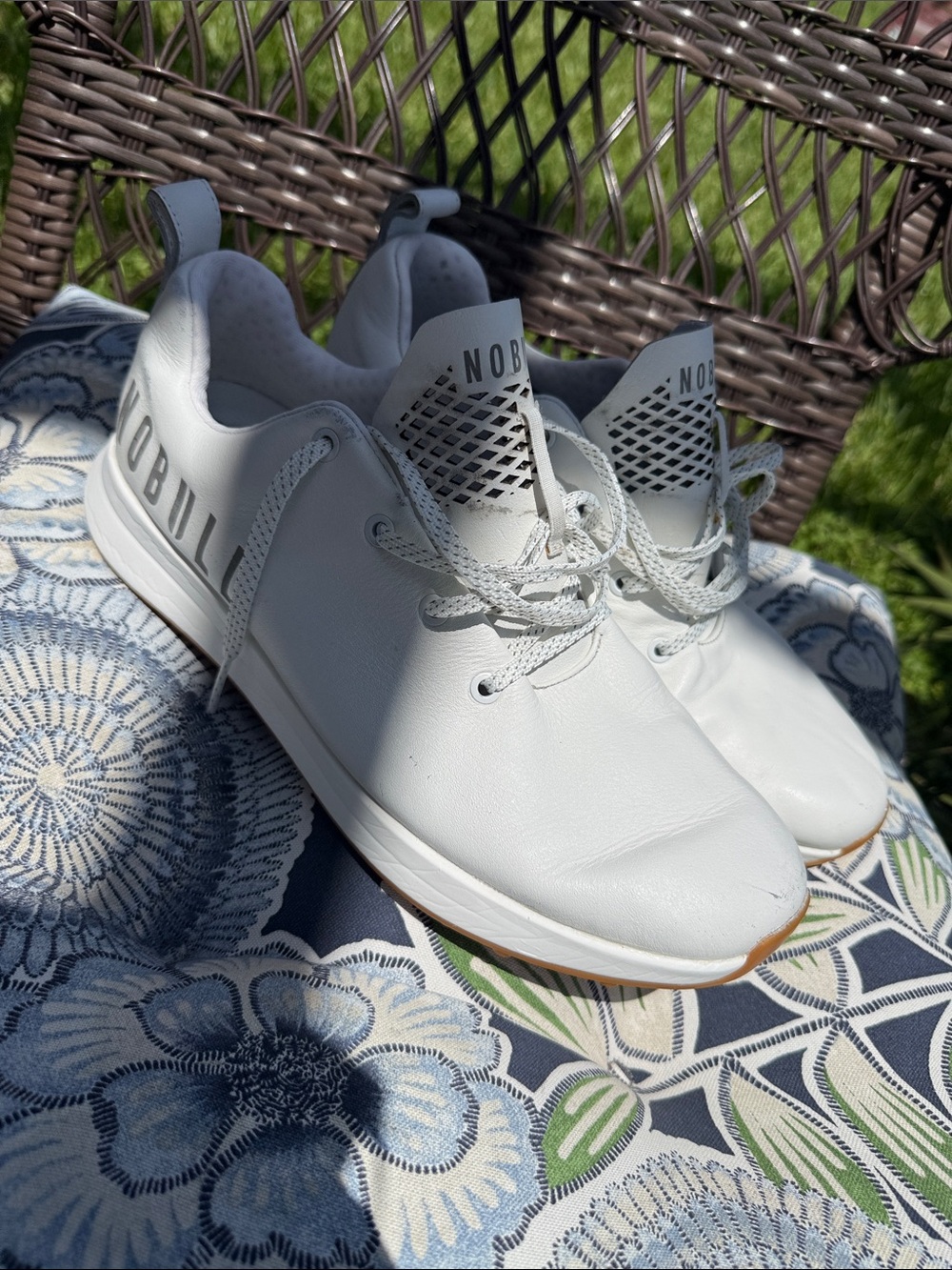 NOBULL Men's Golf White Low-Profile Trainer Sneakers